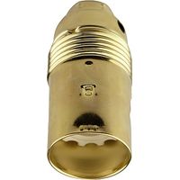 Portalámparas metálico roscado latonado vintage e14 ø25 x 60 mm