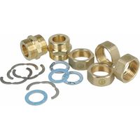 Set de raccords F1 1/4'' pour tuyau ondulé solaire DN25