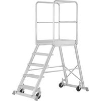 Mobile Plattformtreppe 8 Stufen - Maximale Arbeitshöhe. 3.94m - 6888/08