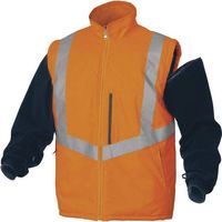 Deltaplus 3295249213596 Parka Alta Visibilita' 4 in 1 Poliestere Oxford Arancione-Blu marino Taglia 3XL 10 Pezzi