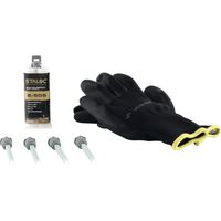 Staloc 2K Epoxidharz Kleber E-505 Set - Epoxy Kleber für Metall, Keramik, Glas und Holz, transparent 50ml + 4x Statikmischer