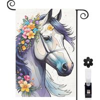 Drapeau de jardin décoration pour maison de campagne toile épaisse double face 30 x 45 cm pour entrée maison