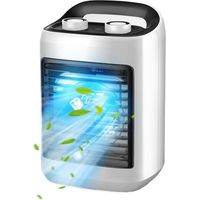 Climatiseur -ventilateur De Climatisation Portable Rafraîchisseur D'Air Pour Intérieur, Petit Rafraîchisseur Silencieux Avec Réservoir D'Eau Et Modes Réglables