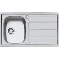 Foster - Lavello Cucina In Acciaio Inox Ad Incasso S1000 86 Cm 1 Vasca A Sinistra