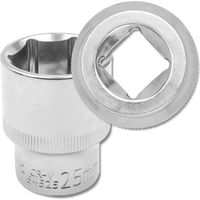 Chiave a bussola JCB da 1/2" 25 mm a 6 punte in acciaio Cr-V