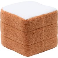 Sitzsack Tostie Kind Braun und Weiß H 38 cm - Atmosphera créateur d'intérieur