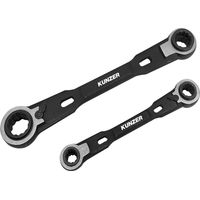 Kunzer 7RRS02 Set di chiavi a cricchetto ad anello 4 vie Misura (metrica) 8 - 19 mm