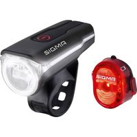 Sigma Fanale anteriore AURA 60 / Nugget Set LED (monocolore) a batteria ricaricabile Nero
