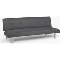 Modus Sofà – Canapé clic-clac 3 places en tissu polyester – Dimensions 190x82x70 cm – Mécanisme clic-clac – Design moderne gris foncé