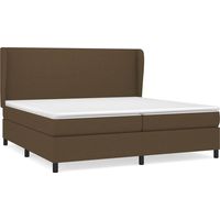 Maison Exclusive - Sommier à lattes de lit avec matelas Marron foncé 200x200 cm