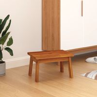 Vidaxl – Tabouret-escabeau en bois d'acacia massif 38x26x22 cm – Capacité 160 kg – Design sans bords tranchants – Pour espaces variés