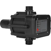 Pressostat 220 V pour pompes à jet/pompes de jardin/pompes de purification d'eau - Noir