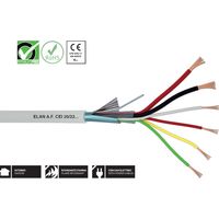 código ELAN 020061 - cable 6x0,22 madeja de Elan cable de alarma blindado 6x0,22 funda PVC 020061 bobina 100m
