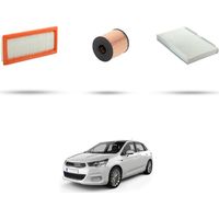 Kit tagliando 3 filtri compatibile con Citroen C4 II 1.6 thp 115kw dal 2010