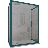 Box doccia scorrevole 3 lati 90x130x90 cm Verde Night Watch Deco Trio