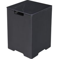 Cache bouteille de gaz en porcelaine de marbre avec Base GFRC bulgarie noir, 40, 3x40, 3x63, 2