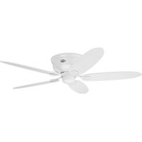 Ceiling Fan Low Profile White with Pull Cord