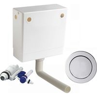 Macdee Pneu Compact Pneumatic Concealed WC Toilet Cistern Single CPL41CP-AG