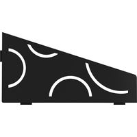 Schlüter SES3D6MGS-E-S3 Ablage Curve 62x295x154mm Graphitschwarz matt