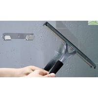 Raclette de douche NOVELLINI en laiton chromé et gomme--