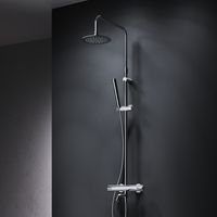 Am.Pm – Colonne de douche thermostatique 38℃ – Mitigeur chrome – Douchette à main réglable – Cartouche 35mm pour sécurité maximale