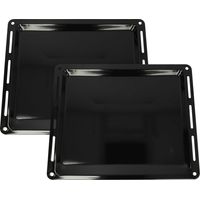 vhbw 2x Plaque de four compatible avec Miele H 7660, H 7000, H 7560, H 6800, H 7164, H 7240, H 7460, H 6460, H 7260 Four - 44,5 x 37,7 x 2,5 cm