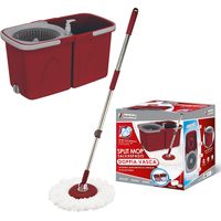 MAURY'S SPLIT MOP CON DOPPIO SECCHIO STRIZZA E SCIACQUA IN COLORE ASSORTITO