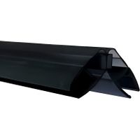 Set 2 Guarnizioni Magnetiche 90° Nere 220 cm per Vetro 6-8 mm
