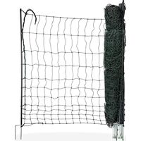 Horizont – Filet volaille non électrifié 1.20 m de haut – 25 m de long – 7 piquets double pointe pour stabilité – Grillage souple renforcé