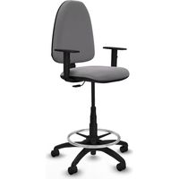 Piqueras y Crespo Silla de Oficina Gris Con Ruedas