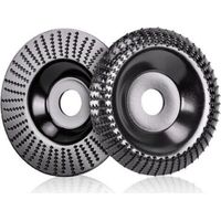 2 Pièces Disques Bois pour Meuleuse Angle Ø 125 mm x 22mm, Meuleuse à Bois Rapide Couper et Disques Abrasifs pour Meuleuse d'angle, Polissage, Sculpture, Ponçage
