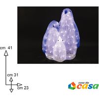 Pinguini con luci per decorazioni esterne addobbi natalizi natale negozi vetrine