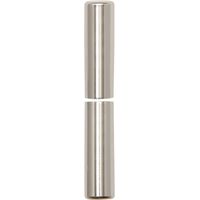 Zierhülse aus Aluminium Aufsteckhülse vernickelt für Einbohrbänder Band ø 15mm, Bandhöhe 92mm, oben + unten