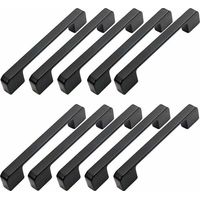 10pcs Furniture Handles, 160mm Hole Spacing - Black Kitchen Door Handles, Bar Handles, Black Kitchen Handles, 160mm