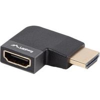 Lanberg HDMI(F)-HDMI(F) 8K Winkeladapter Aluminium Silber