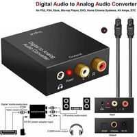 KZQ – Convertisseur audio numérique vers analogique 192kHz – Entrées SPDIF optique et coaxial – Sorties analogiques stéréo L/R