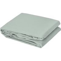 Drap plat en coton lavé Cap Ferret Sauge 180x290 cm