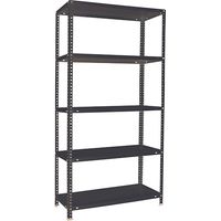 SIMON CLASSIC étagère en métal avec vis avec 5 étagères (180x90x50cm) ANTHRACITE