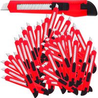 Lot de 50 - 200 Cutter orange et noir Lames sécables 9 mm Découpe Bricolage 100 pèces