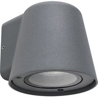 Cone aplique de uso exterior para bombilla GU10 en color negro
