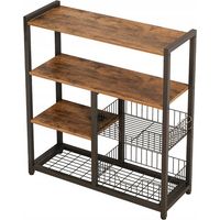 Retro dunkelbraun Küche Bücherregal 80CM