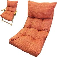 Marvin Cuscino Per Poltrona Sedia Sdraio Relax Giardino Esterno Tessuto In Legno Imbottito Reclinabile Pieghevole ARAGOSTA