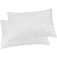 Guanciali Cuscini Letto Rombi Federa Cotone Morbidi Anallergici Lavabili 100% Made In Italy 2 pezzi