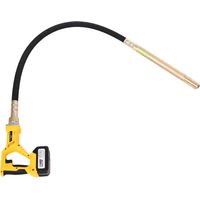 Concrete Vibrator Poker, 21V Handheld Cordless Concrete Vibrator with Charger and Battery, 2000 R/Min, Cement Vibrating Tool for Mixing and Compacting Building Concrete