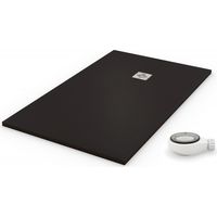 Receveur de douche extra plat QUARTZ noir Ral 9005 75x110