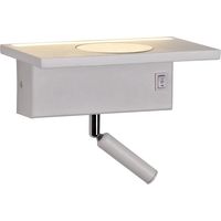 Lampada da parete LED Rob 5W+3W USB e caricabatteria wireless