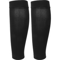 Chaussettes de contention mollet femme, manchon élastique doux pour course à pied, gainant jambes, noir