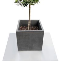 Untersetzer für Blumentöpfe mit abgeschrägter Kante Majesty Hellgrau Rund 60 cm Durchmesser