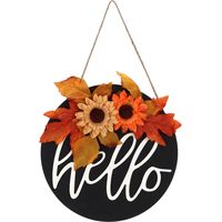 de Thanksgiving en bois panneau de porte à accrocher panneau