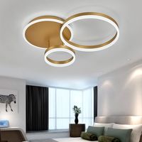 Modern Round LED Chandelier Ceiling Light , 3 Circle Cool White